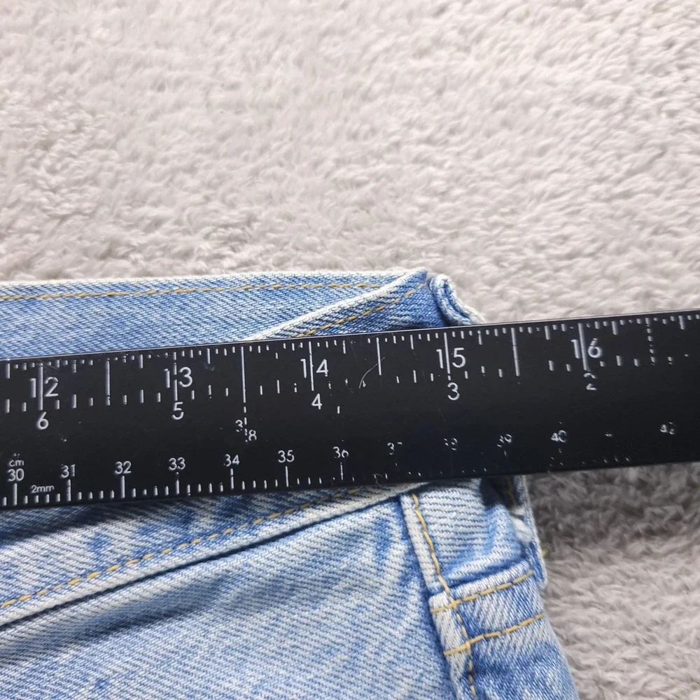 Levi's Jeans Mens 29x32 Blue 501 Straight Made in Japan Selvedge Patchwork Dist